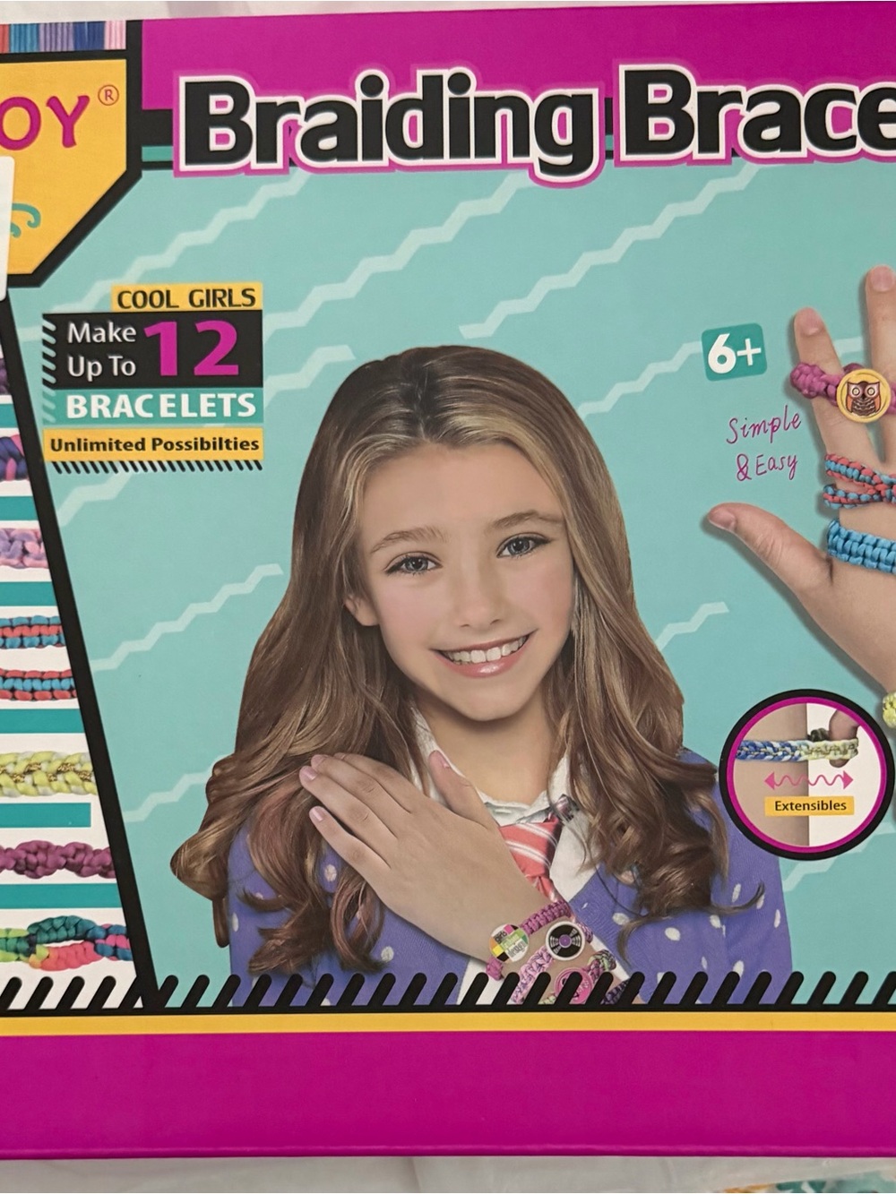 VERTOY Friendship Bracelet Making Kit - DIY Braiding Loom Craft Set - NIB